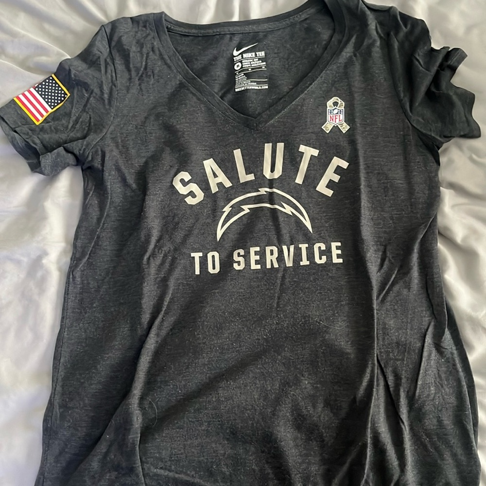 Nike San Diego Los Angeles chargers salute to service v neck